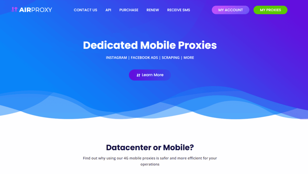Главная страница airproxy