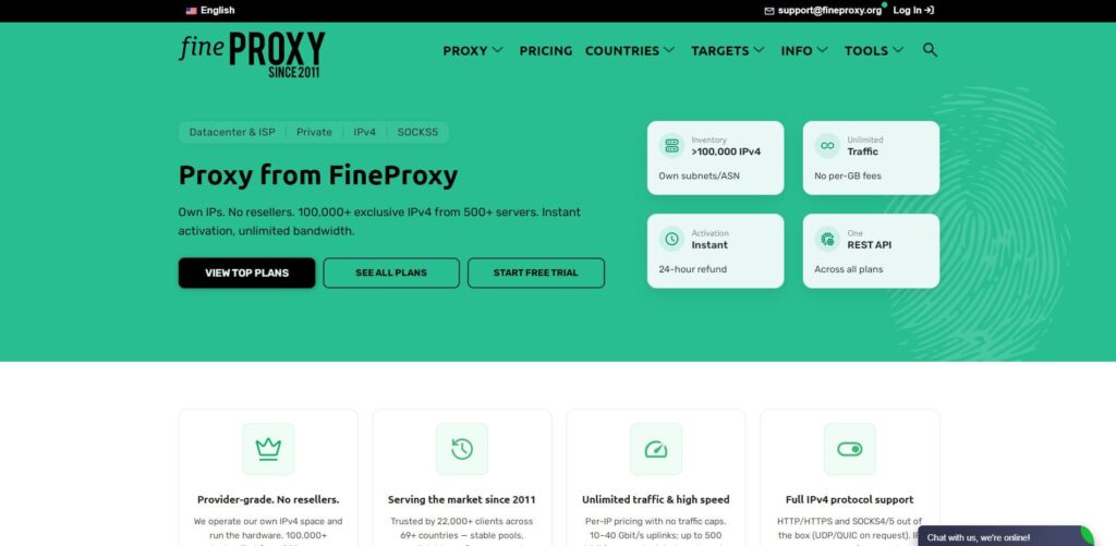 FINEPROXY обзор прокси